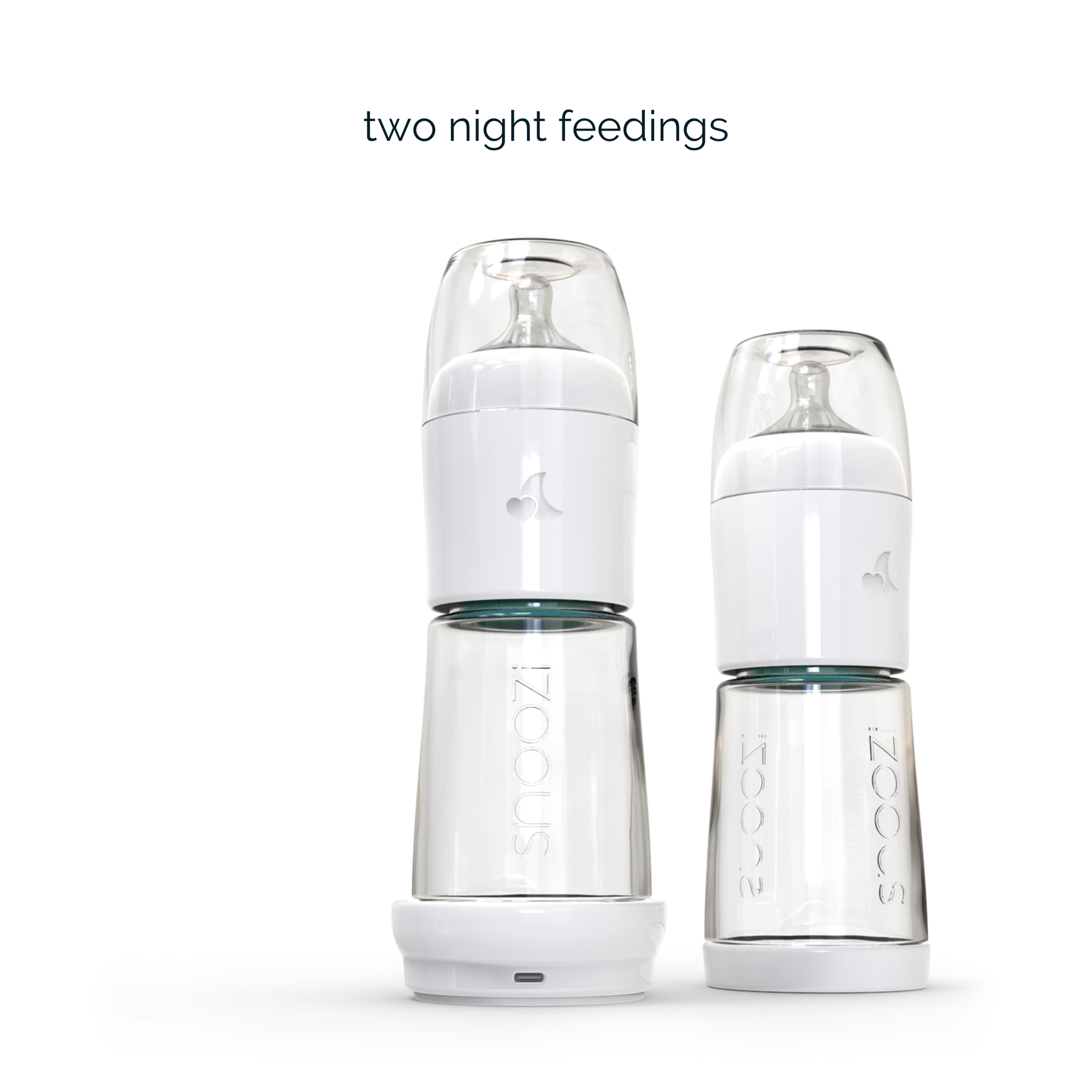 snoozi set: night bottle with bottle warmer