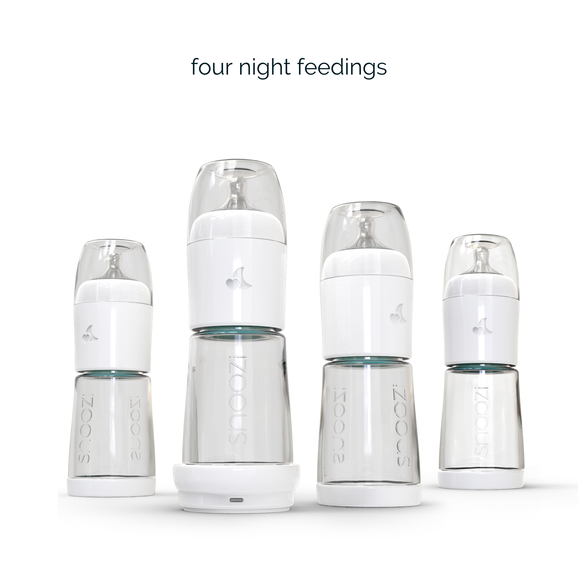 snoozi set: night bottle with bottle warmer