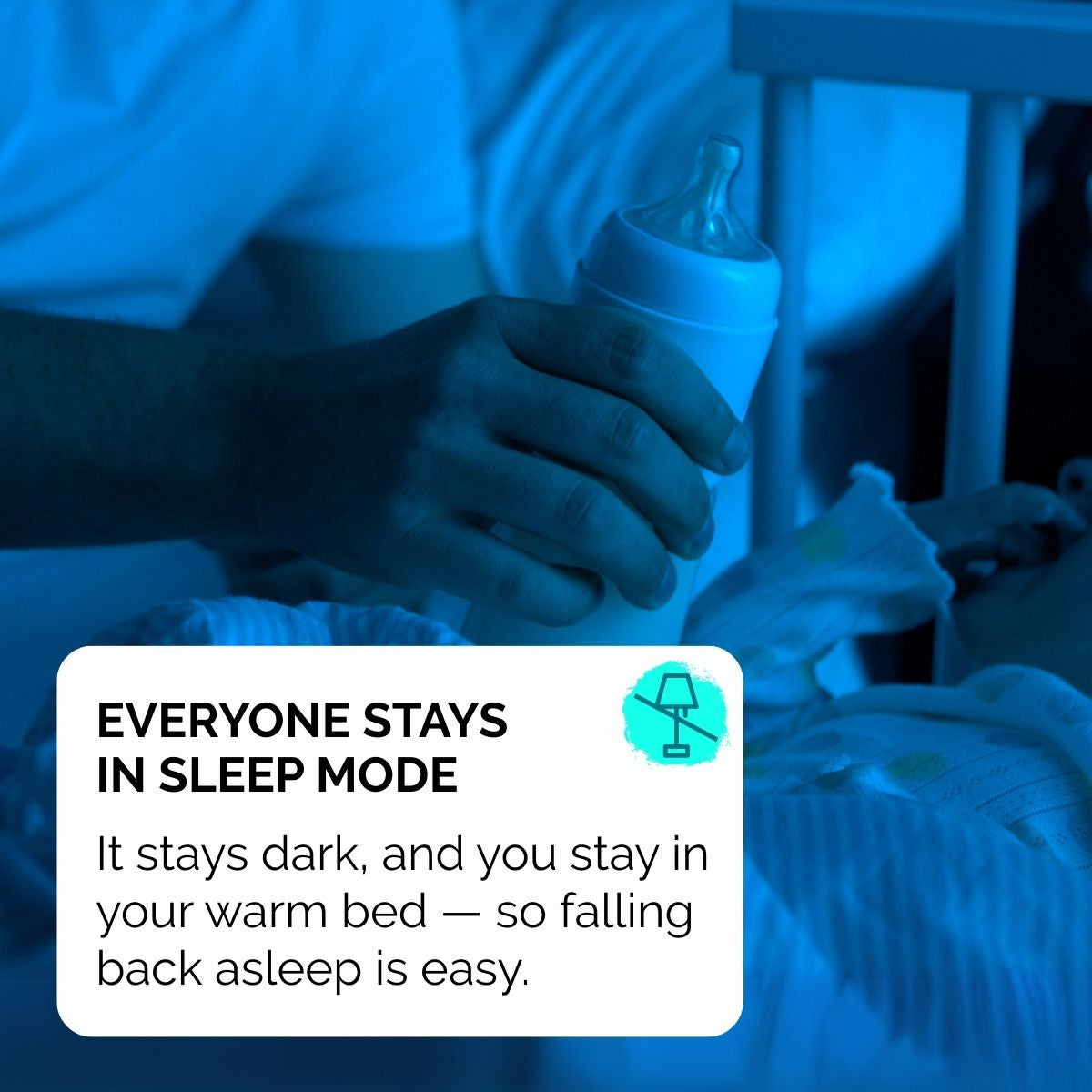 snoozi set: night bottle with bottle warmer