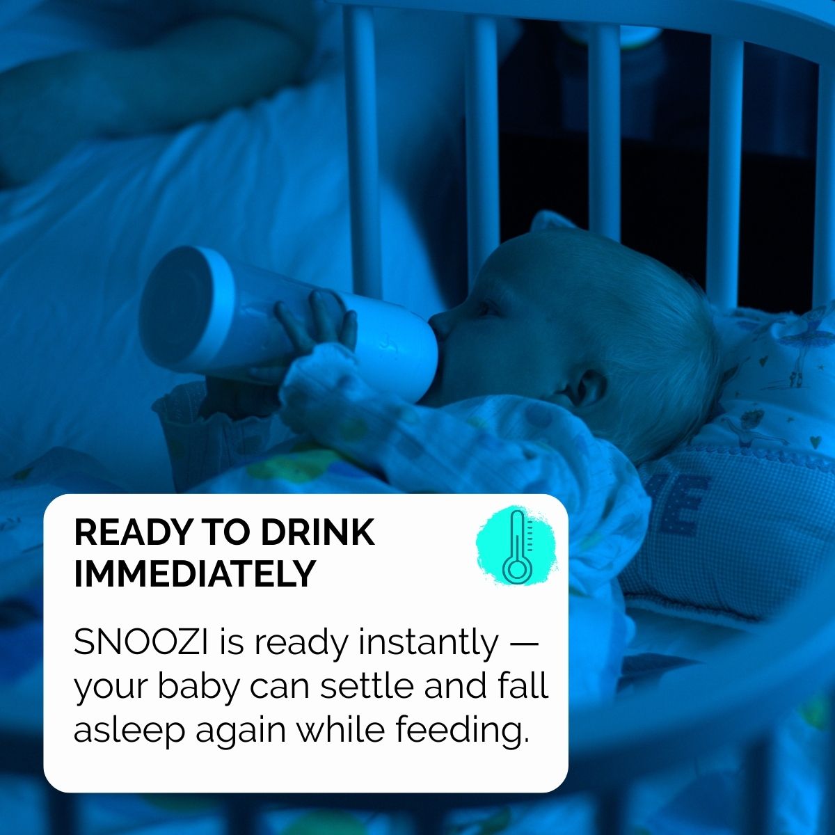 snoozi set: night bottle with bottle warmer
