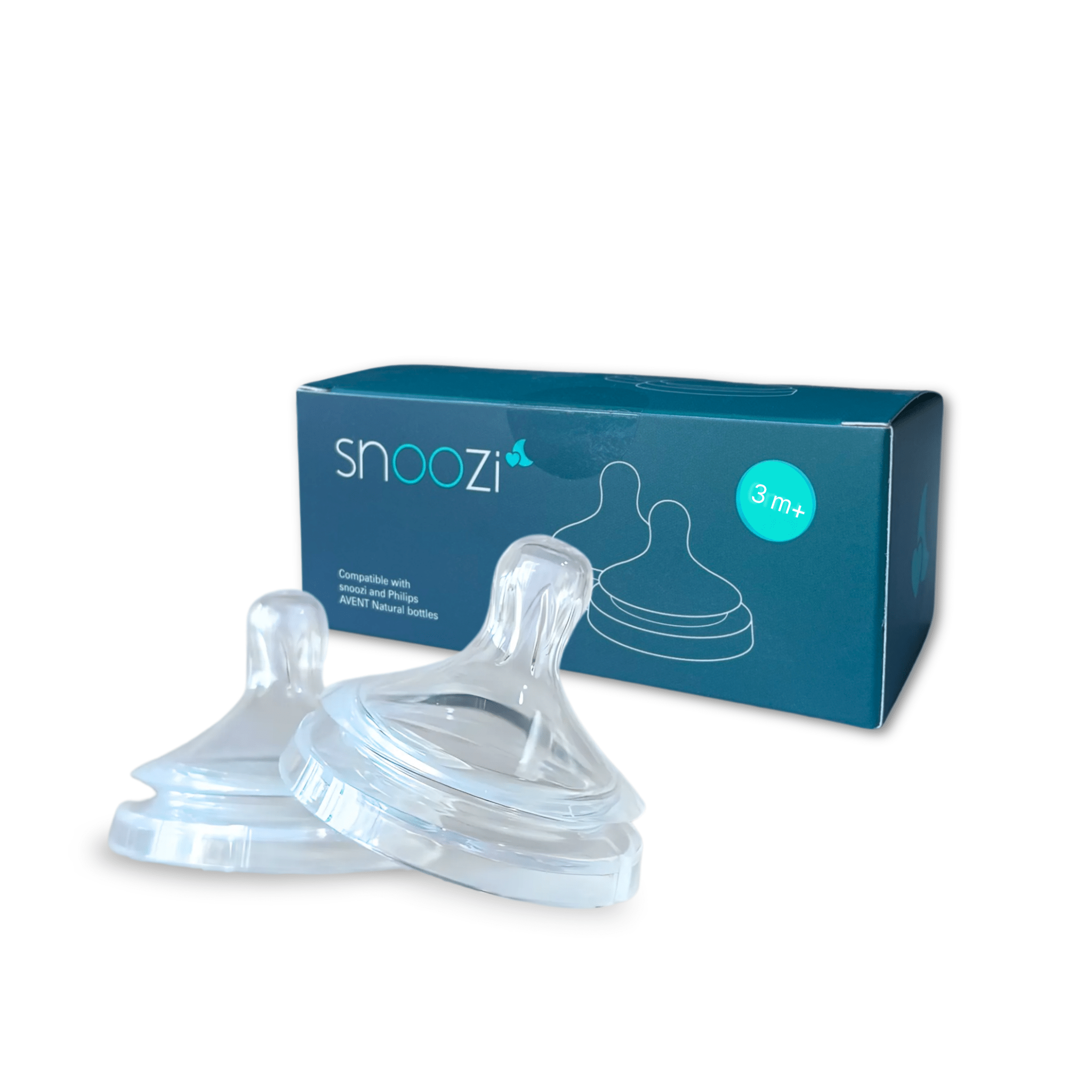 Anti - Colic - Nipples (2 pieces) - Snoozi US